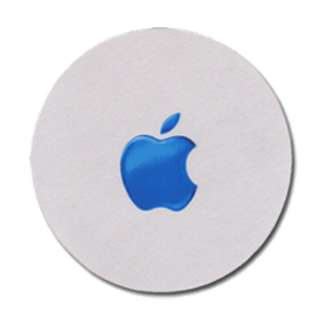 Blue Apple Mouse Pad