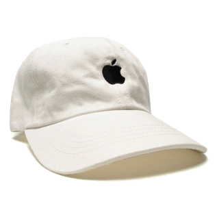 White Apple Baseball Cap