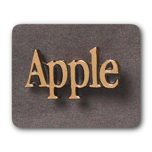Gold Apple Logotype Pin