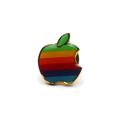 Vintage Apple Logo Pin – The Missing Bite Vintage Apple Logo Pin – The Missing Bite