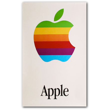 Vintage Apple Logo Poster
