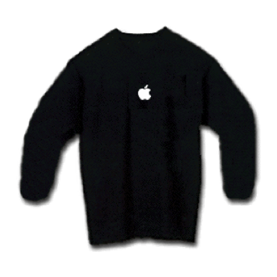 Black Long Sleeve Apple Shirt