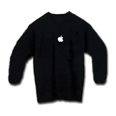 Black Long Sleeve Apple Shirt – The Missing Bite Black Long Sleeve Apple Shirt – The Missing Bite
